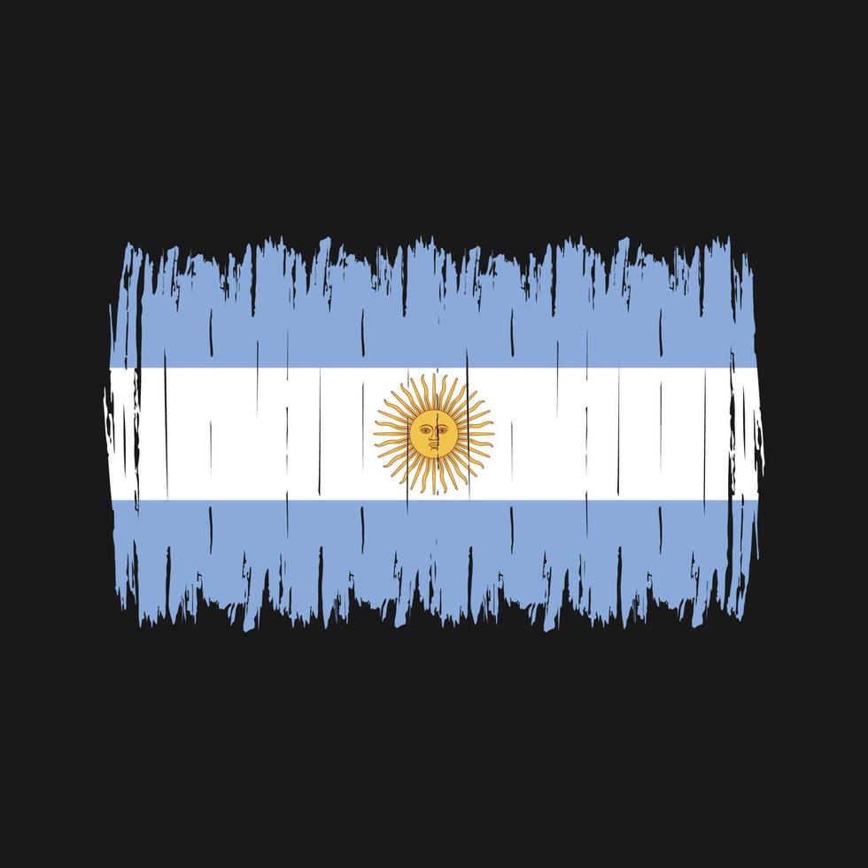 Argentinien Flaggenpinsel flag vektor