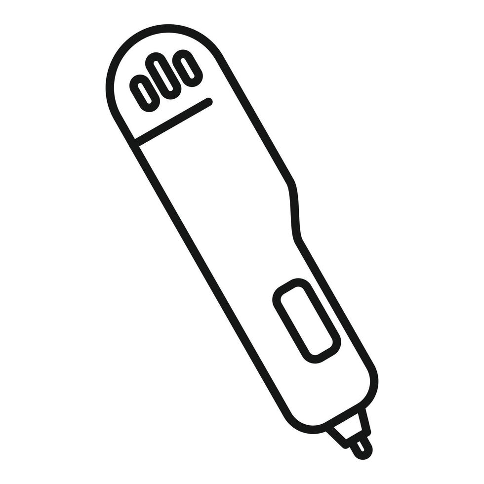 Druckstift-Symbol, Umrissstil vektor