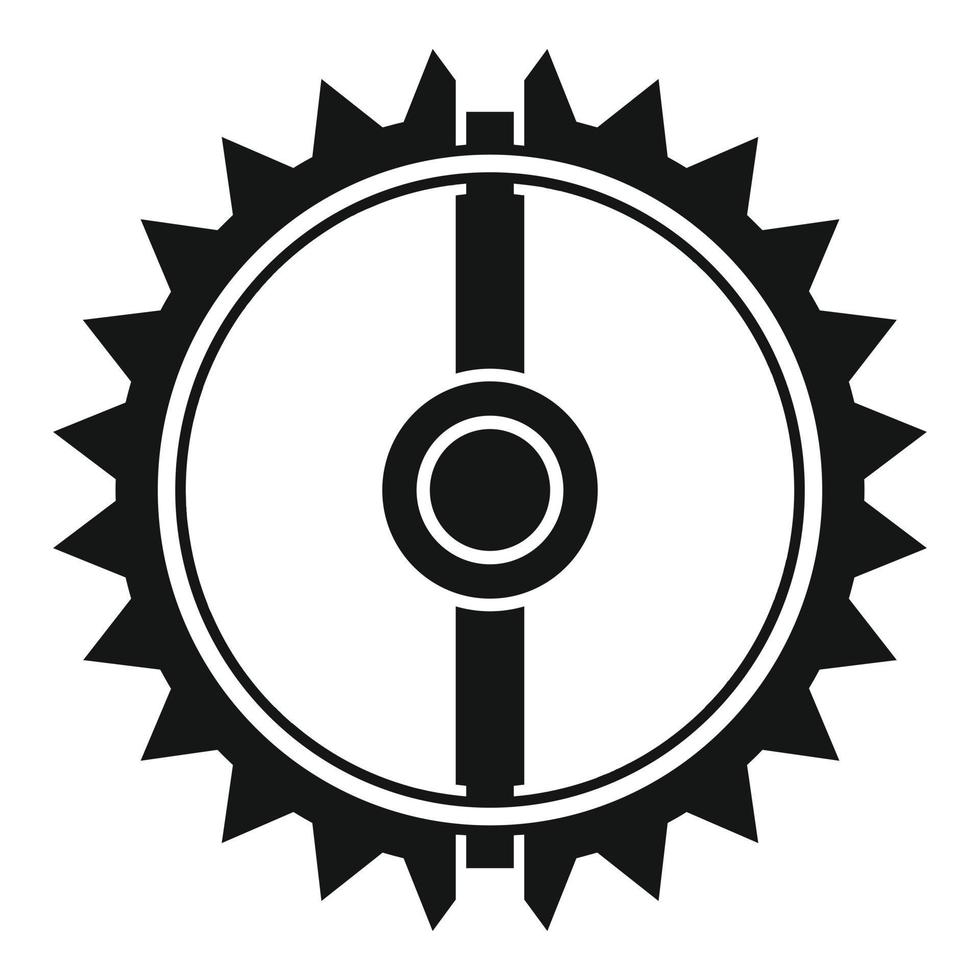 runda djur- fälla ikon, enkel stil vektor