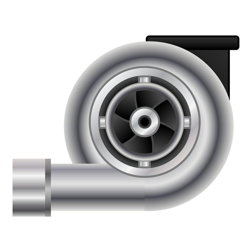 Auto-Turbo-Symbol, Cartoon-Stil vektor