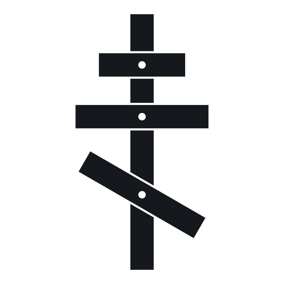 ortodox korsa ikon, enkel stil vektor