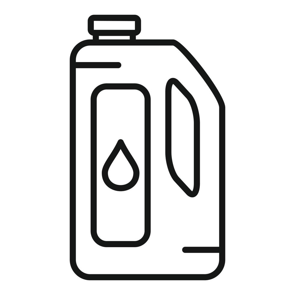 torr rengöring flaska ikon, översikt stil vektor
