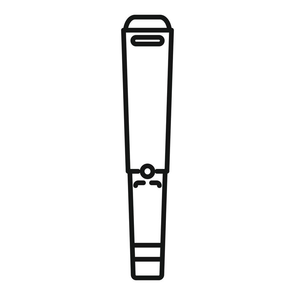 Metalldetektor-Stick-Symbol, Umrissstil vektor