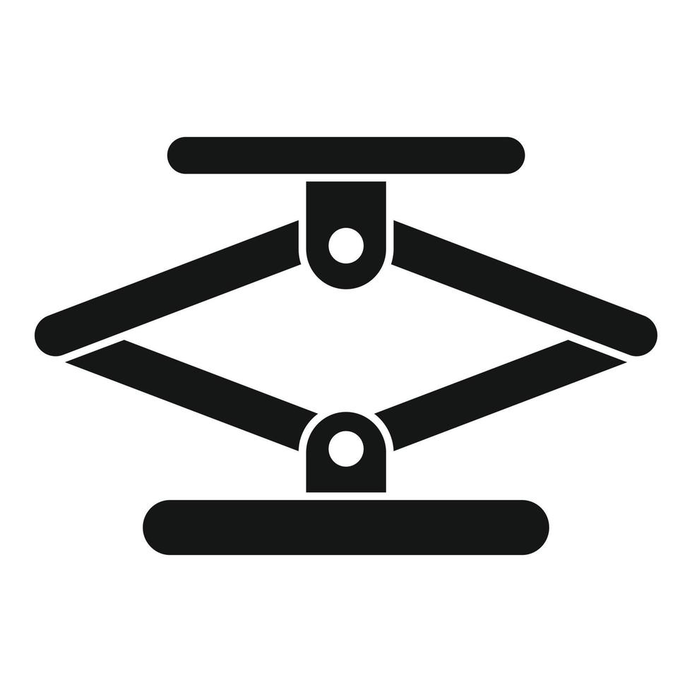 Hebeschrauben-Symbol, einfacher Stil vektor