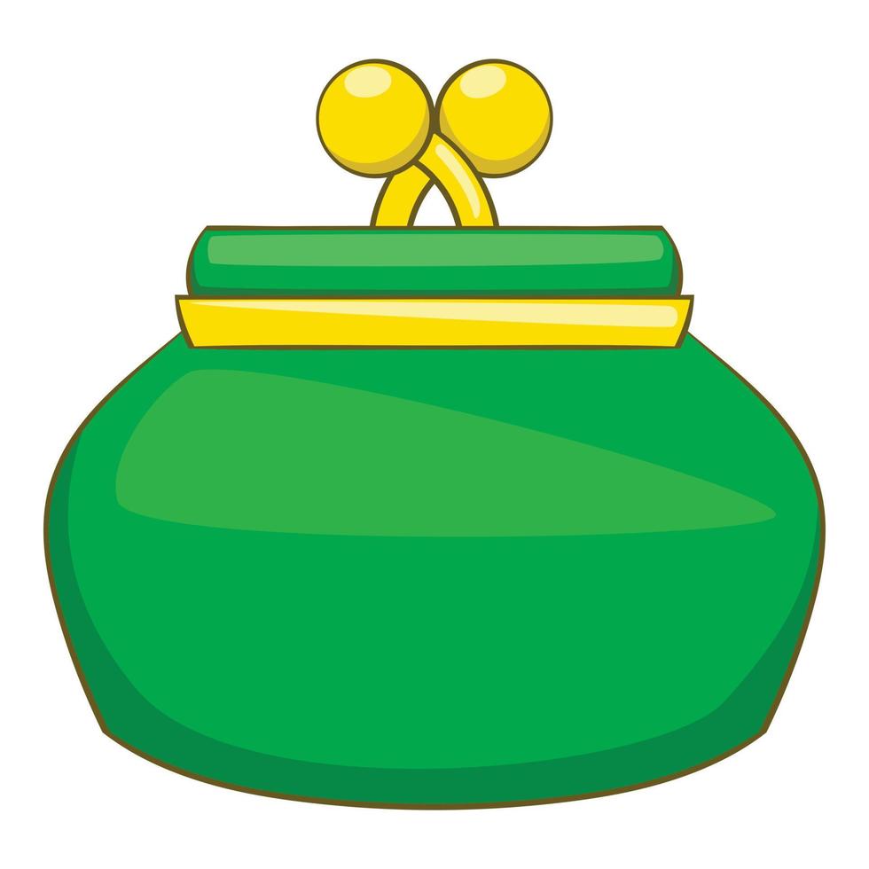 Geldbeutel-Symbol, Cartoon-Stil vektor