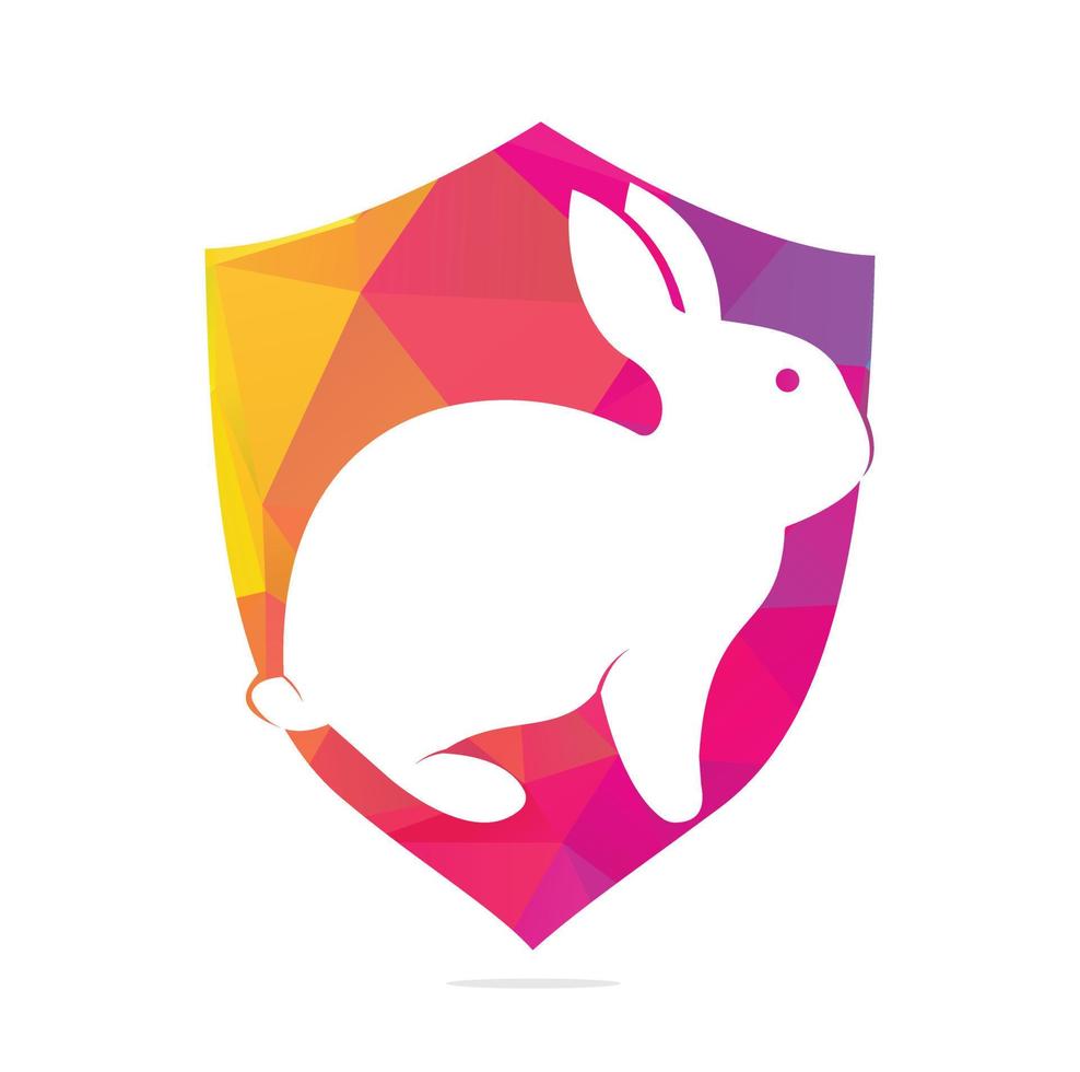 kanin vektor logotyp design. kreativ löpning kanin eller kanin logotyp vektor begrepp element.