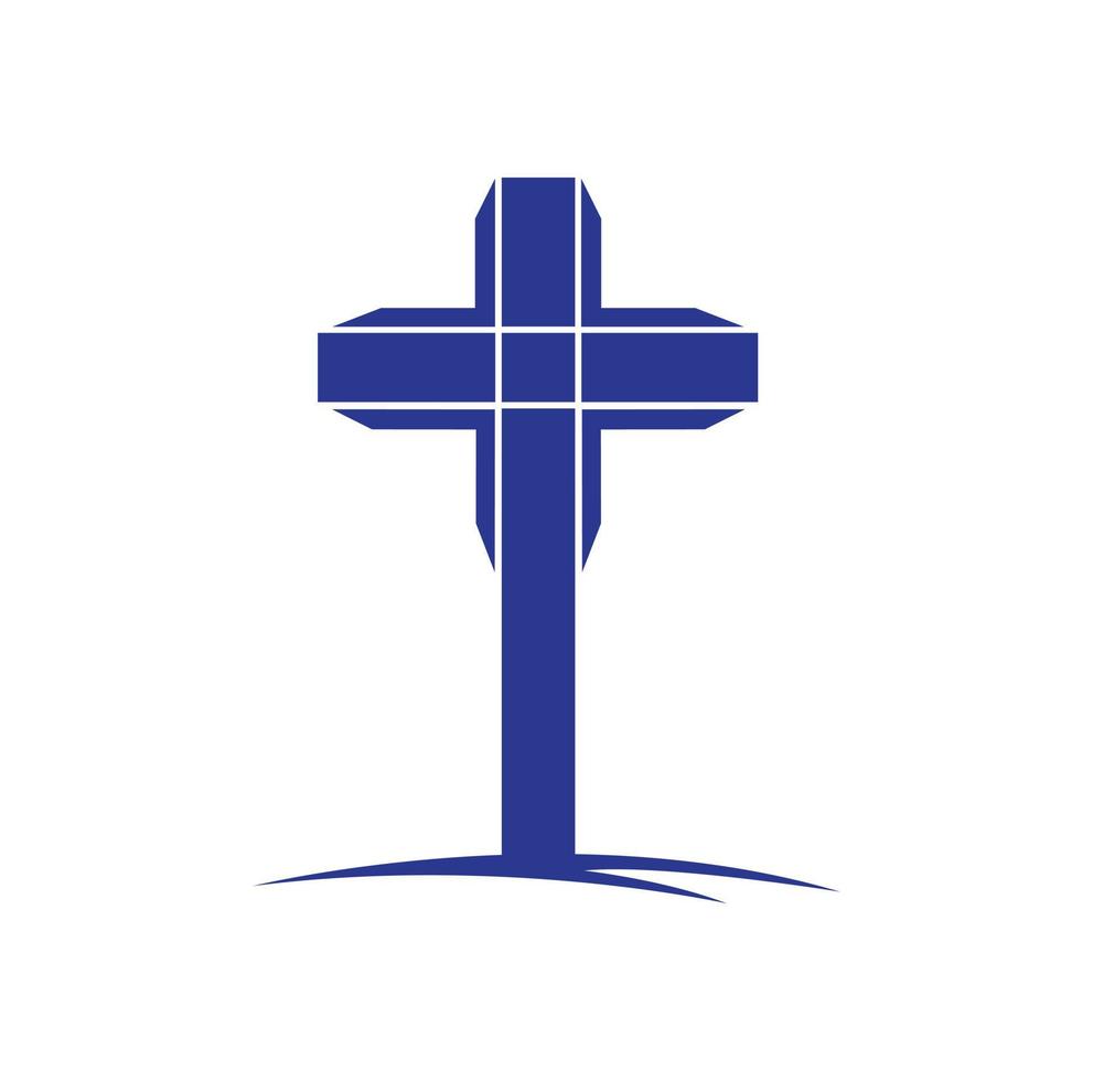 människor kyrka vektor logotyp design mall. kyrka och kristen organisation logotyp.