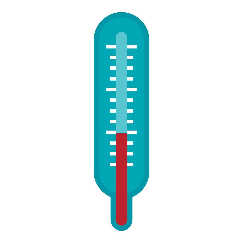 termometer ikon, platt stil vektor