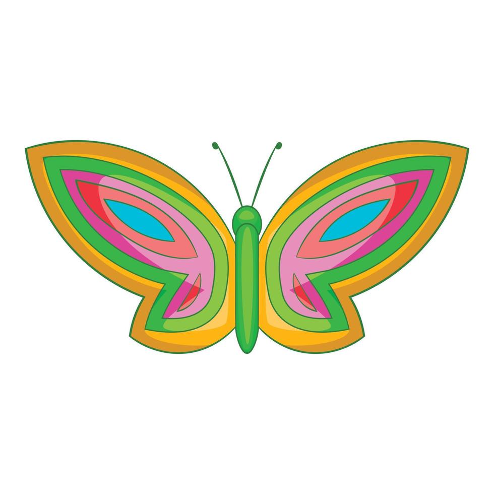 schöne Schmetterlingsikone, Cartoon-Stil vektor