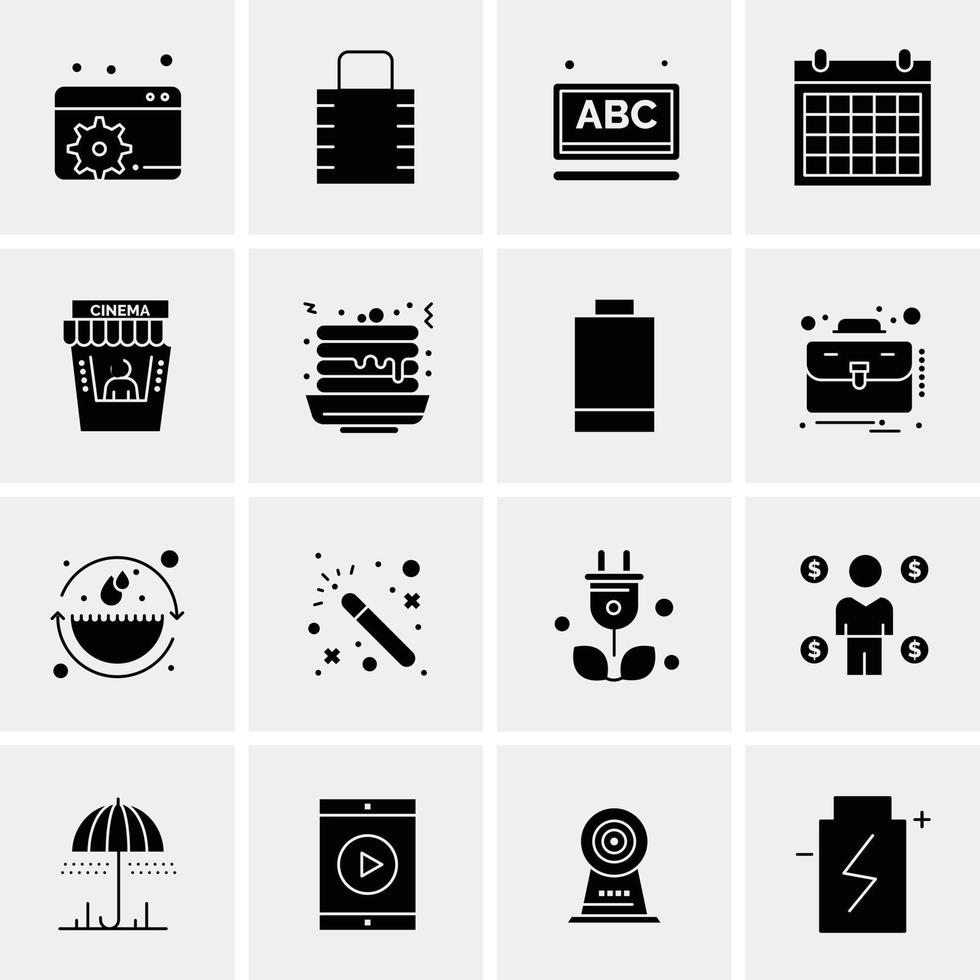 16 universelle Business-Icons Vektor kreative Icon-Illustration zur Verwendung in Web- und Mobilprojekten