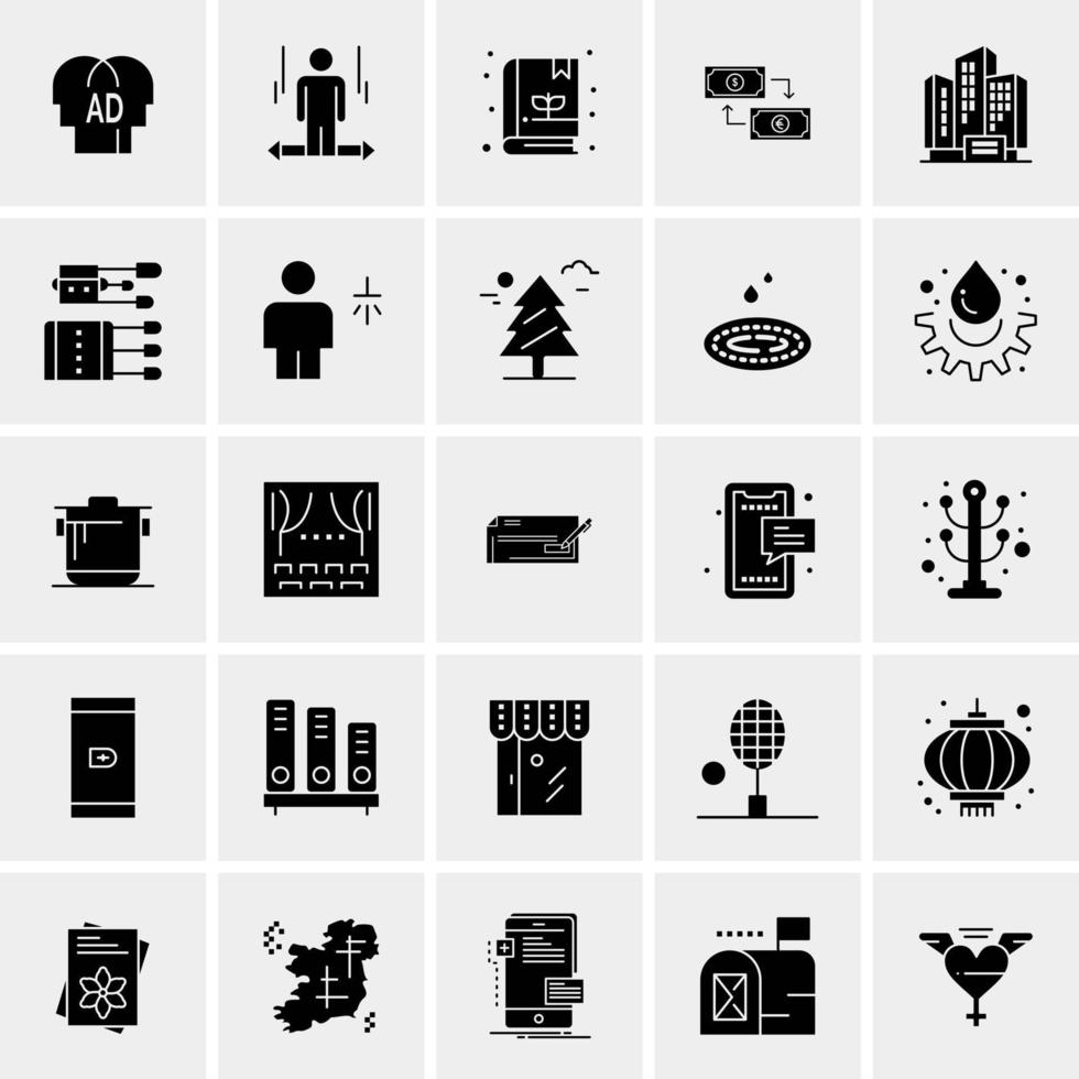 25 universelle Business-Icons Vektor kreative Icon-Illustration zur Verwendung in Web- und Mobilprojekten