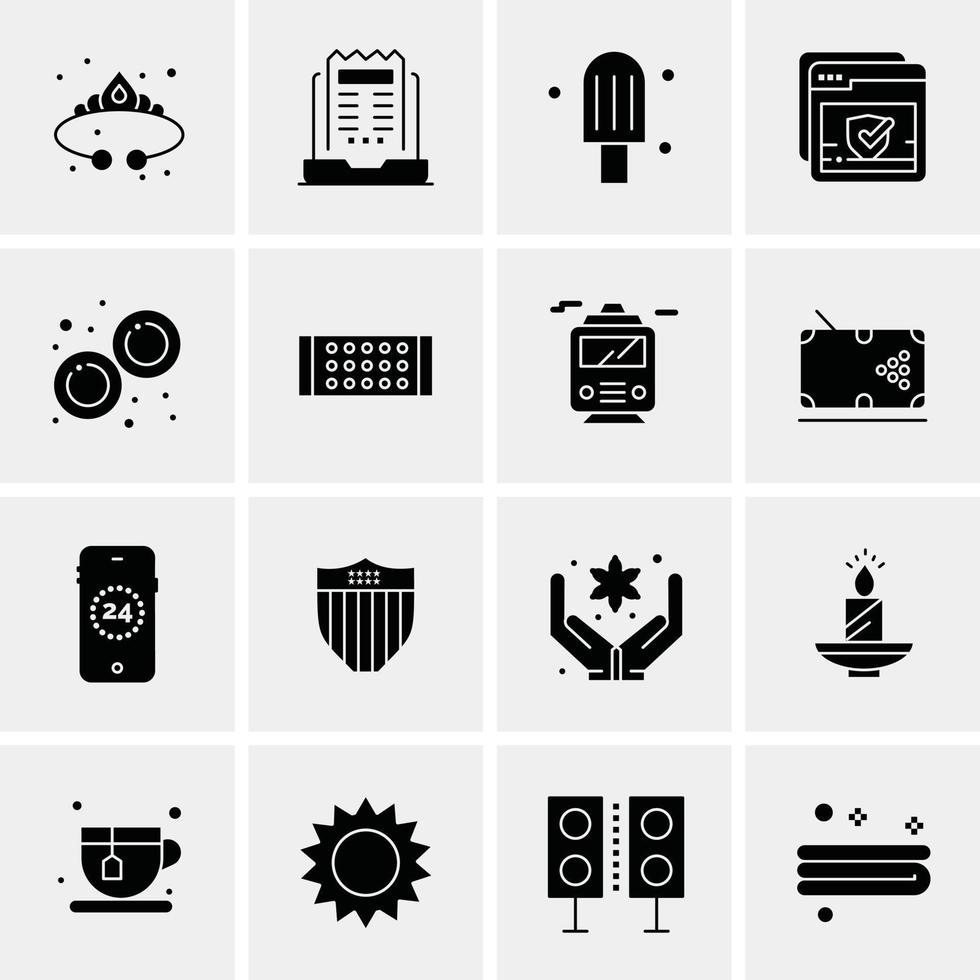 16 universelle Business-Icons Vektor kreative Icon-Illustration zur Verwendung in Web- und Mobilprojekten