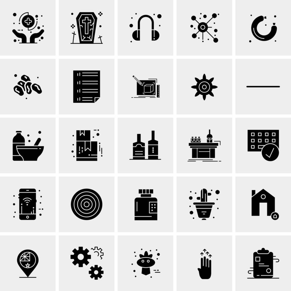 25 universelle Business-Icons Vektor kreative Icon-Illustration zur Verwendung in Web- und Mobilprojekten