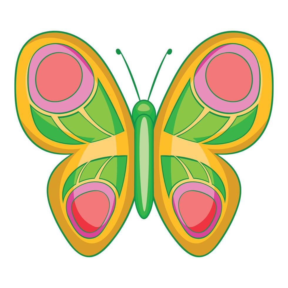 Schmetterling mit langen Flügeln Symbol, Cartoon-Stil vektor