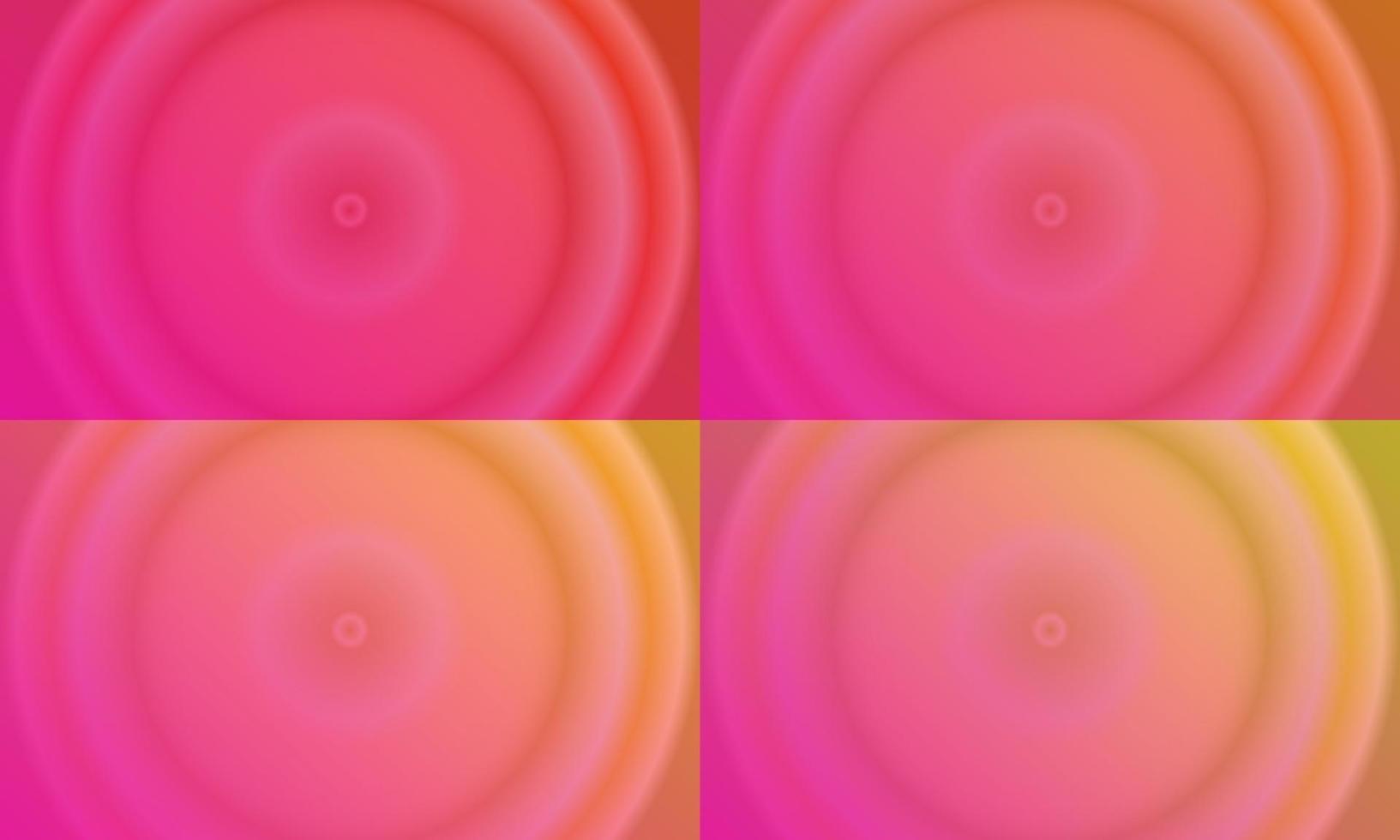fyra uppsättningar av gul, orange och rosa abstrakt bakgrund. modern, enkel och Färg stil. använda sig av för hemsida, bakgrund, tapet, affisch, baner eller flygblad vektor