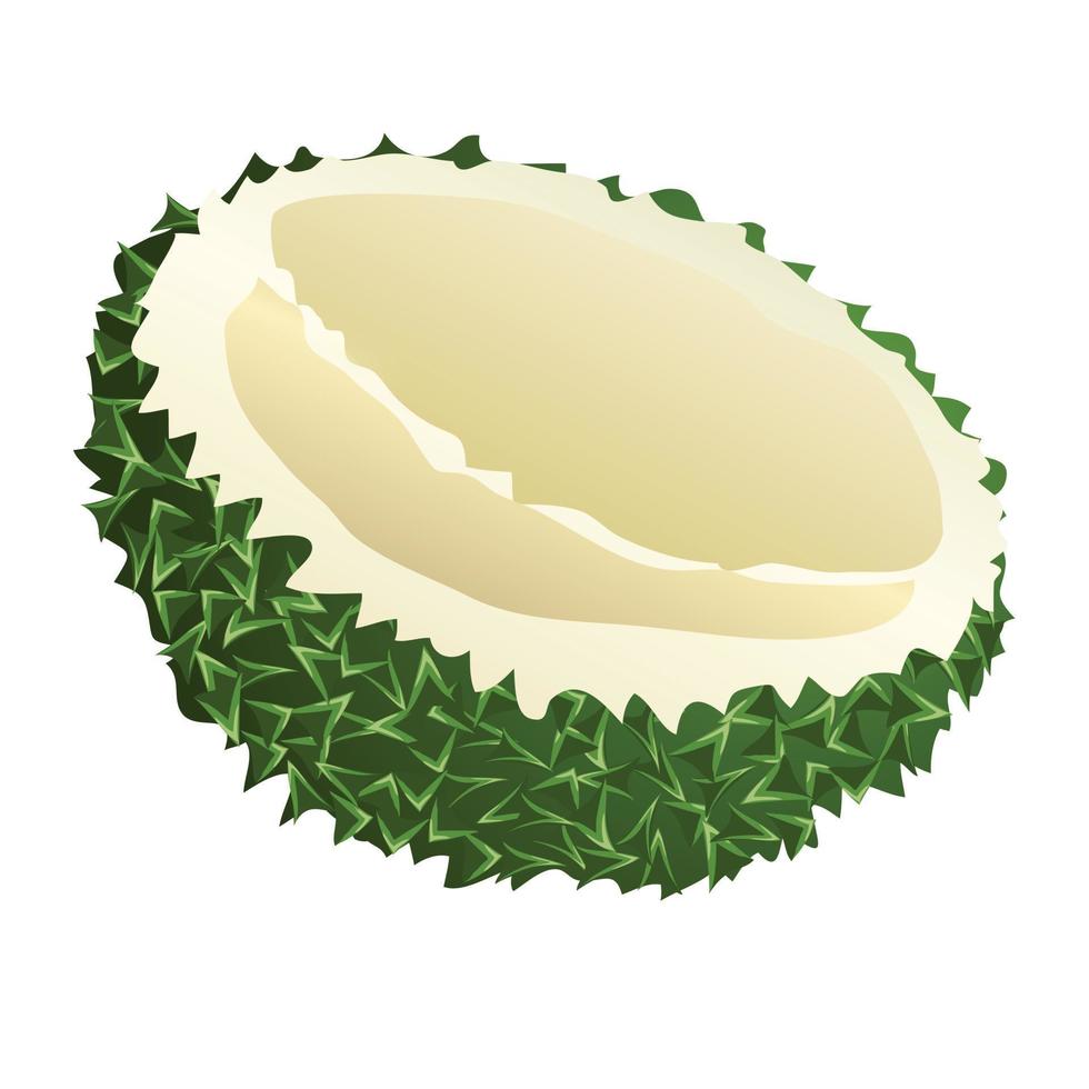 borneo-durian-ikone, karikaturstil vektor