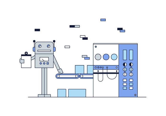 Kostenlose Robot Worker Vector