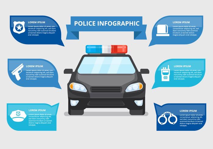 Free Polizei Infografik Vektor