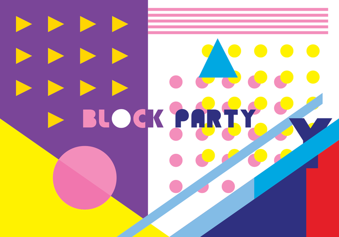 Block party vektor