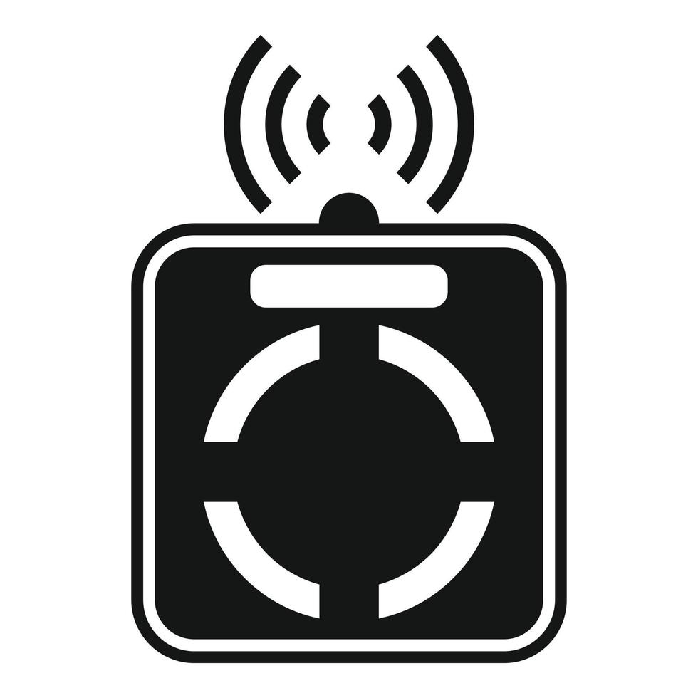 wiFi smart skalor ikon, enkel stil vektor
