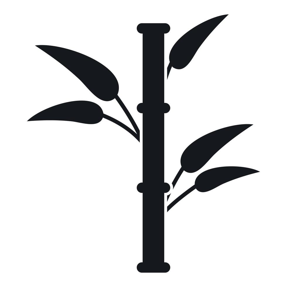 bambu ikon, enkel stil vektor