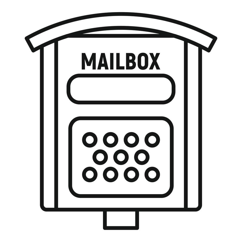 Briefkastensymbol, Umrissstil vektor