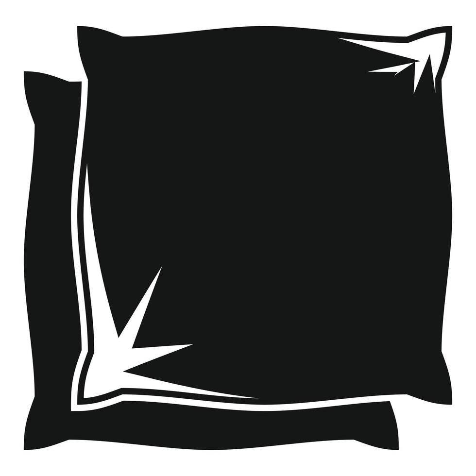 Kissen-Symbol, einfacher Stil vektor