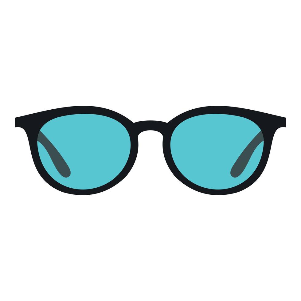 glasögon ikon, platt stil vektor