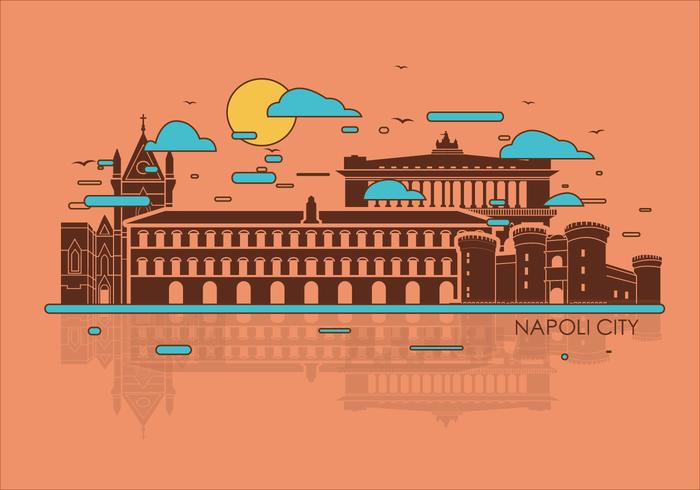 Napoli staden Vector