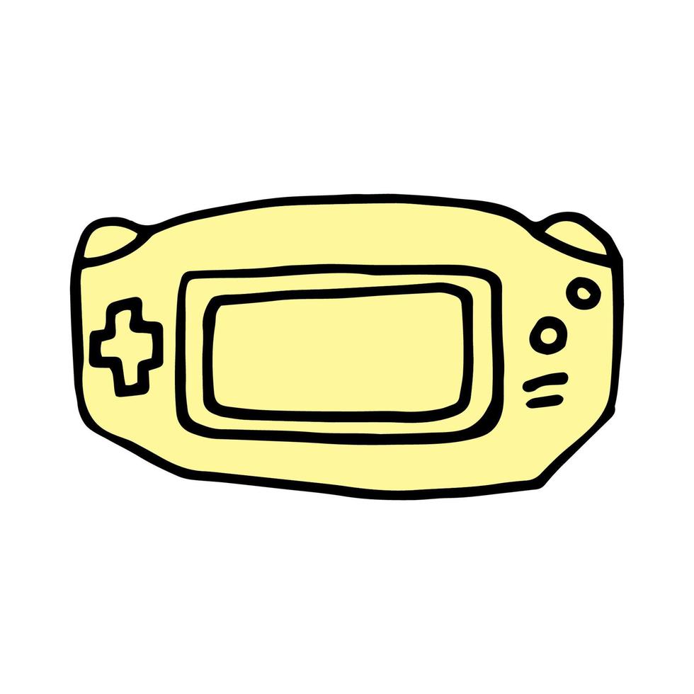 Vintage Gamepad - handgezeichneter Doodle-Skizzenstil-Vektor vektor