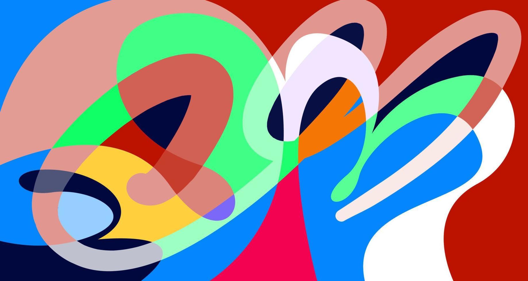 vektor färgglada abstrakta psykedeliska vätska och flytande bakgrundsmönster