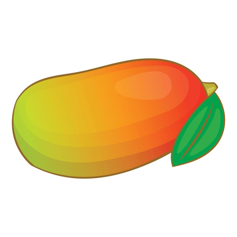 mango ikon, tecknad serie stil vektor