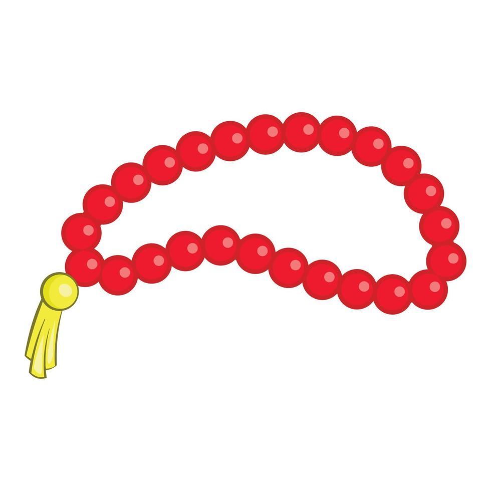 Perlen-Symbol, Cartoon-Stil vektor