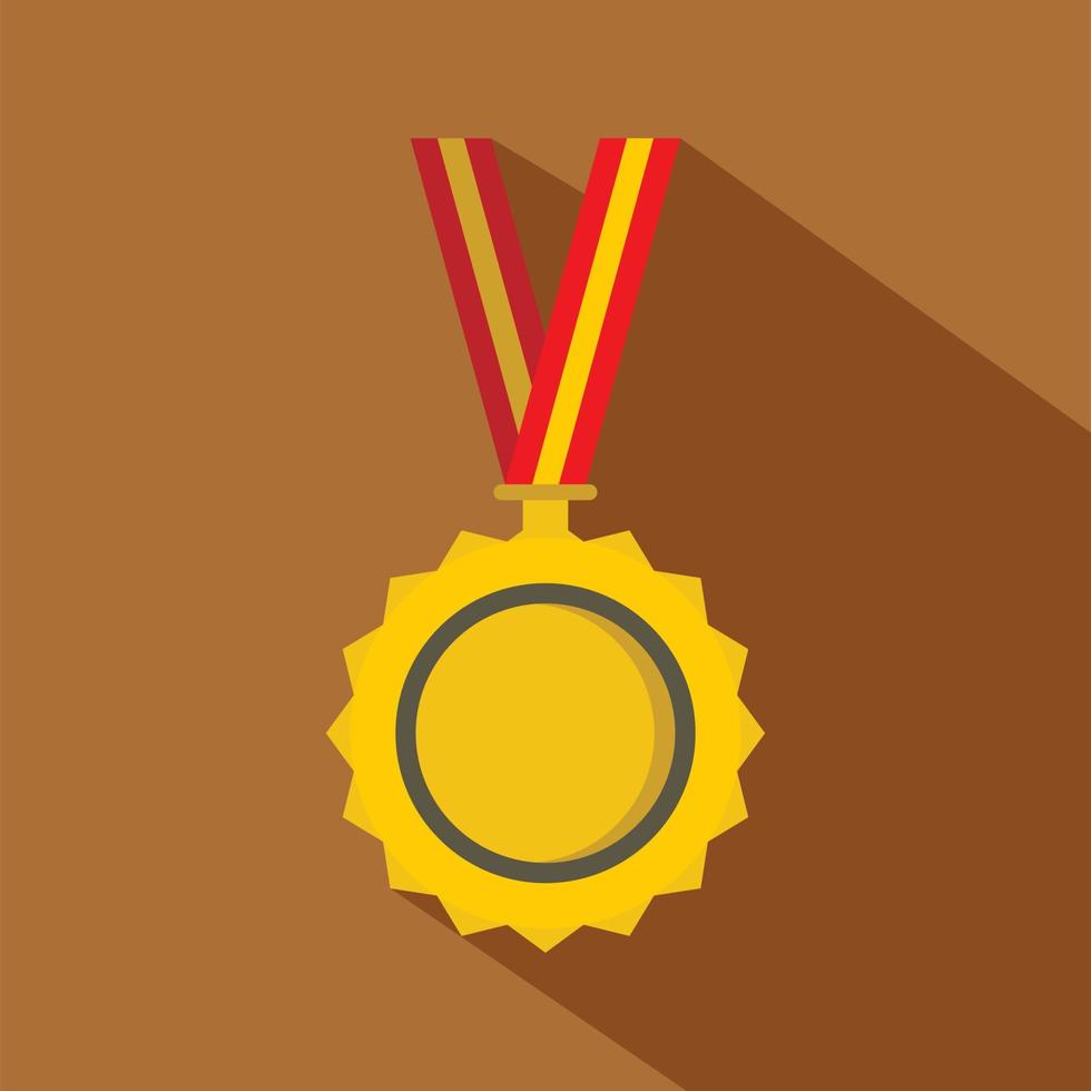 medaljikon, platt stil vektor