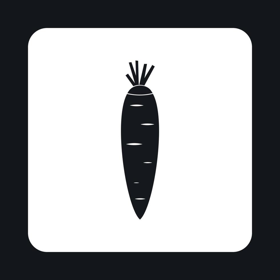Karotten-Symbol, einfacher Stil vektor