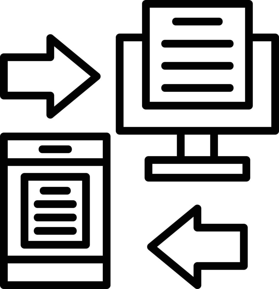 Symbol für die Übertragungsleitung vektor