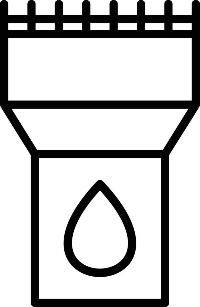 Symbol für Wasserturmlinie vektor