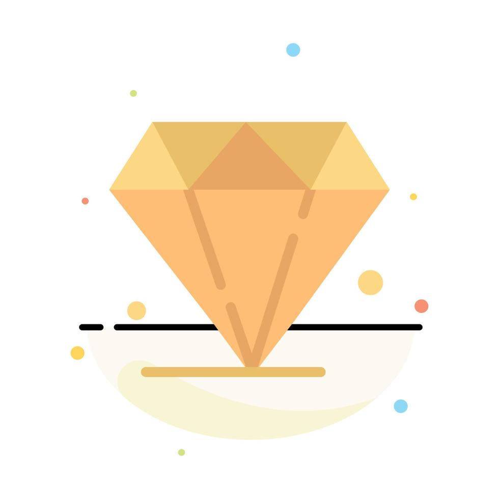 diamant juvel madrigal abstrakt platt Färg ikon mall vektor