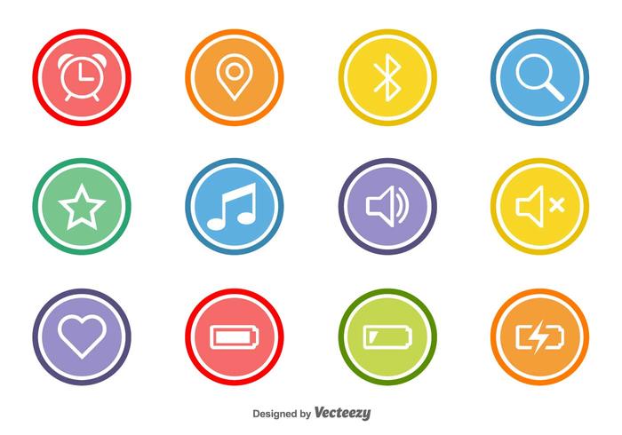 Vector Flat Icons für Web und Mobile