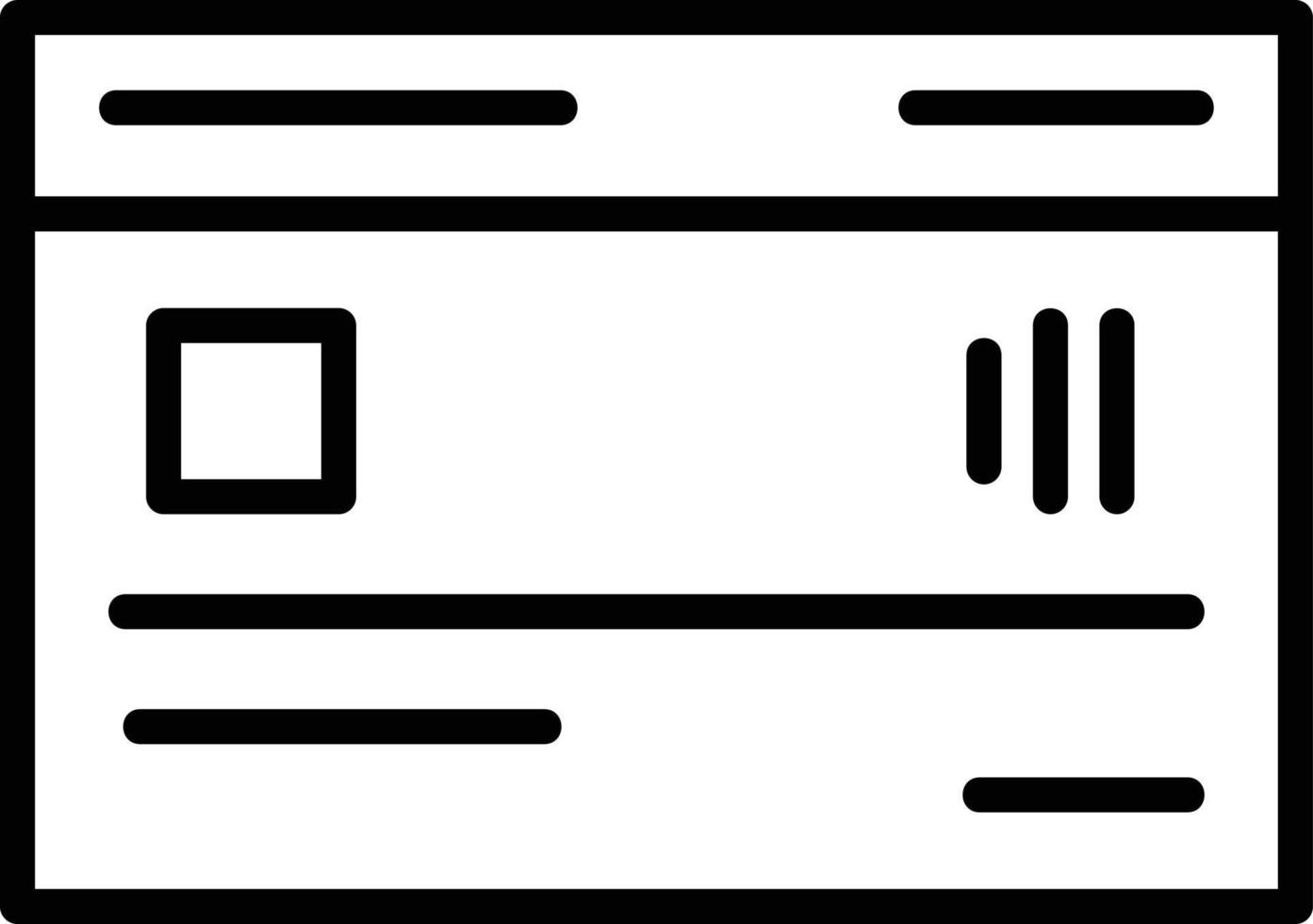 kreditkort linje ikon vektor