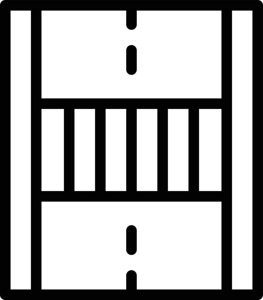 Symbol für die Fußgängerüberweglinie vektor