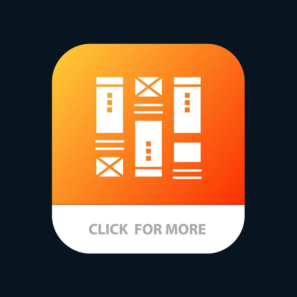 Drahtrahmen Skizzieren Wireframe Idee Mobile App Icon Design vektor