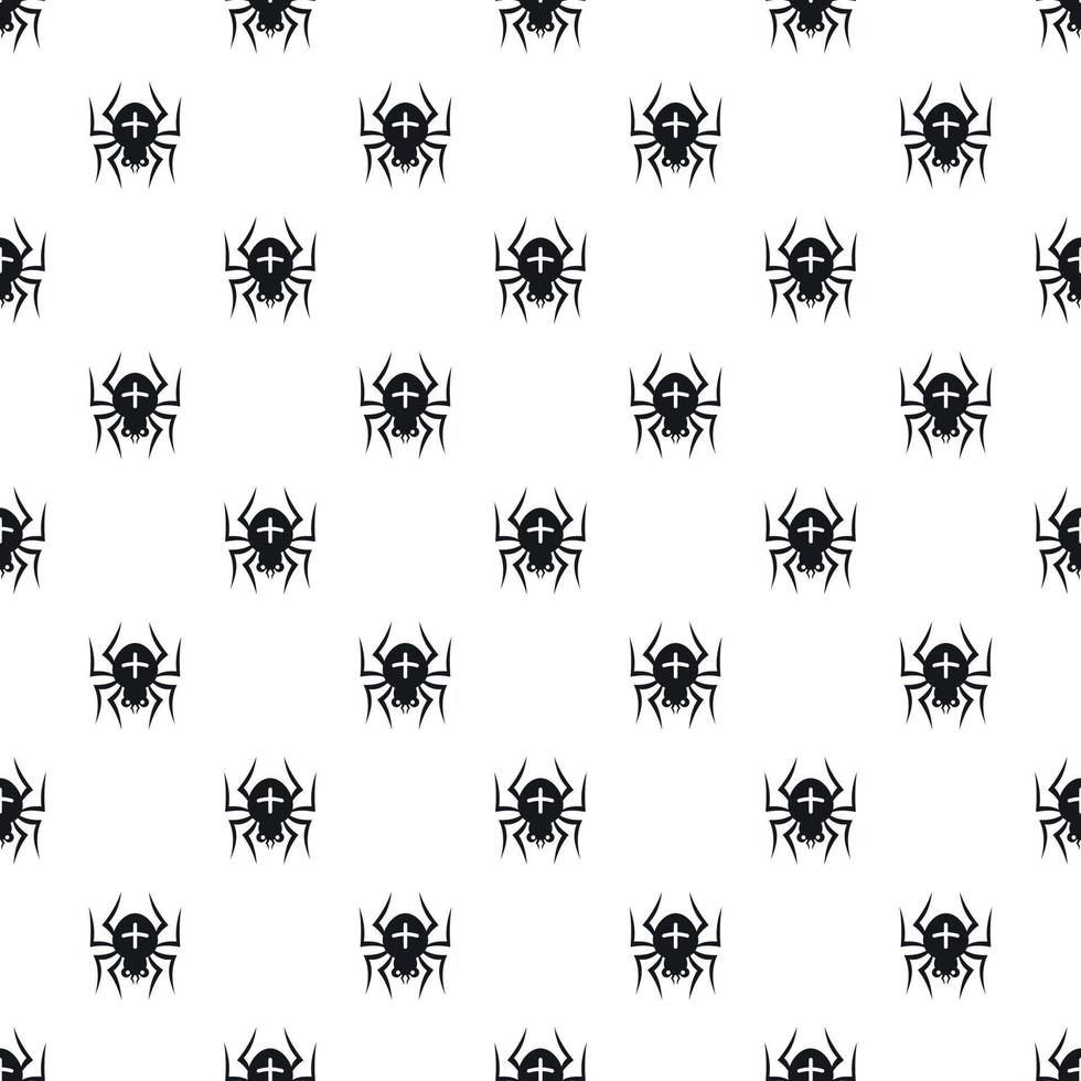 Spindel mönster, enkel stil vektor