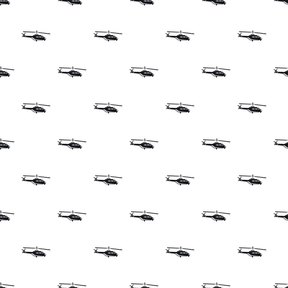 helikopter mönster, enkel stil vektor