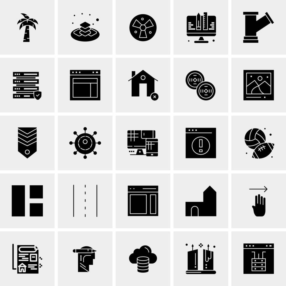 25 universelle Business-Icons Vektor kreative Icon-Illustration zur Verwendung in Web- und Mobilprojekten