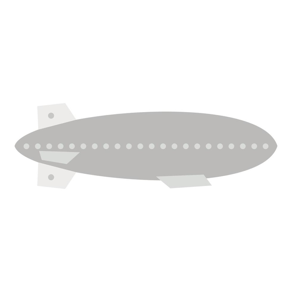 Luftschiff-Symbol, flacher Stil vektor