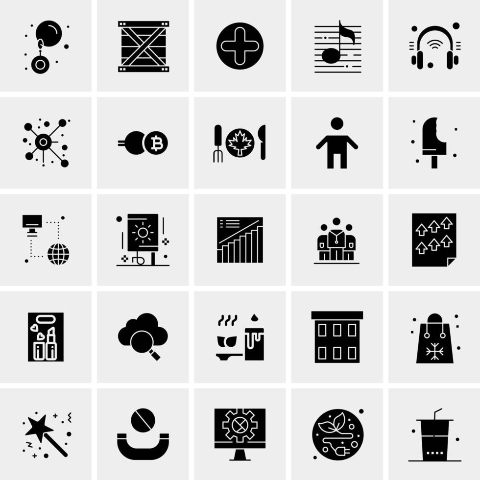 25 universelle Business-Icons Vektor kreative Icon-Illustration zur Verwendung in Web- und Mobilprojekten