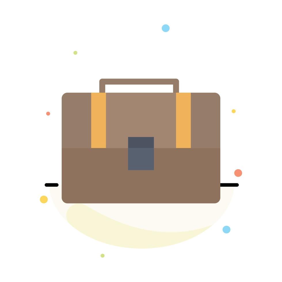 väska resväska fall handväska abstrakt platt Färg ikon mall vektor