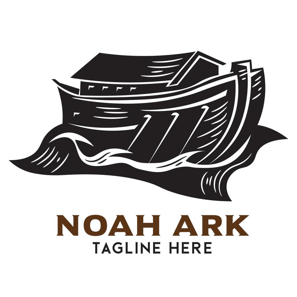 noah arche vektorillustration, perfekt für gemeinschaftslogo auch gut für organisationslogo vektor