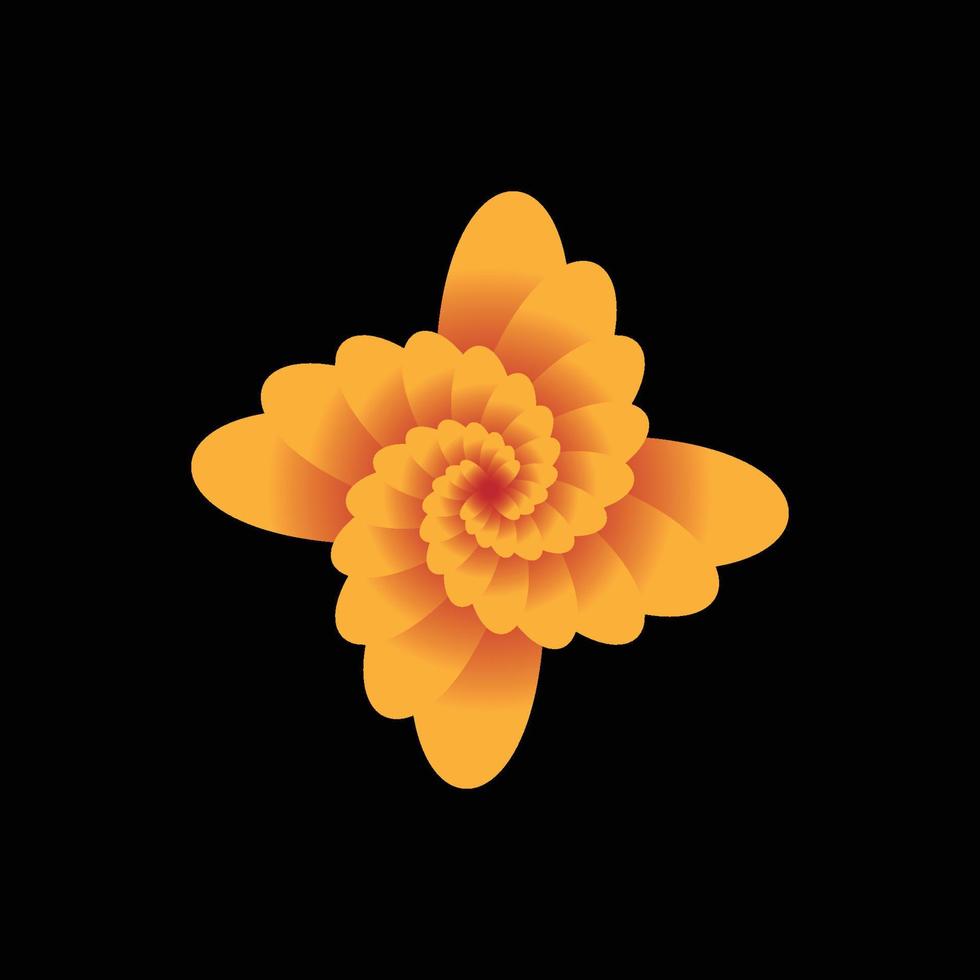 floraler Logo-Vektor vektor